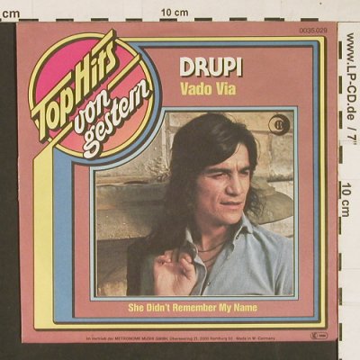 Drupi: Vado Via, Dischi Ricordi(), D, Ri, 1973 - 7inch - S9673 - 2,50 Euro