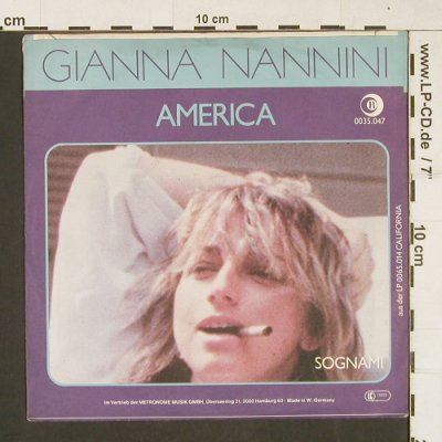 Nannini,Gianna: America / Sognami, Dischi Ricordi(0035.047), D, 1979 - 7inch - S9967 - 2,00 Euro