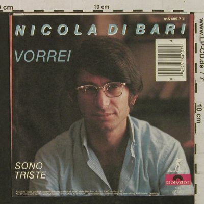 Di Bari,Nicola: Vorrei / Sono Triste, Polydor(815 409-7), D, 1983 - 7inch - T2339 - 2,50 Euro