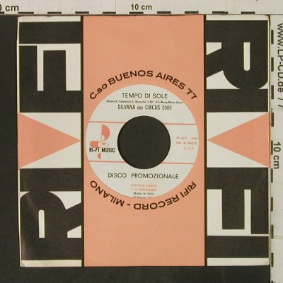 Zanicchi,Iva/Silvana dei Circus2000: Bastera / Tempo di Sole,FLC, Ri-Fi Music(RM JB 98075), I, Promo, 1973 - 7inch - T3273 - 5,00 Euro