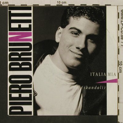 Brunetti,Piero: Italia Mia (Skandali) / Estate, Polydor(877 872-7), D, 1990 - 7inch - T3308 - 2,50 Euro