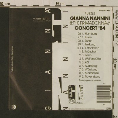 Nannini,Gianna: Fotoromanza / Vernedi Notta, Dischi Ricordi(813 431-7 ME), D, 1984 - 7inch - T3575 - 2,00 Euro