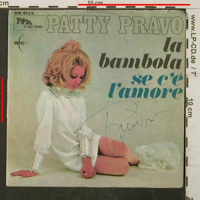 Pravo,Patty: La Bambola/se c`e l'amour,Autogramm, Piper Club Series(AN 4155), I, vg+/VG-,  - 7inch - T3927 - 10,00 Euro