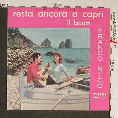 Nico,Franco: Resta ancora a Capri, m-/vg+, woc, Edibi(EDB 11010), I, 1963 - 7inch - T706 - 2,50 Euro