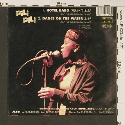 Pili Pili: Hotel Babo / Dance on the Water, Jaro(4147-7), D, 1990 - 7inch - S9165 - 2,50 Euro