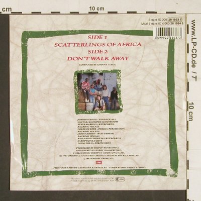 Clegg,Johnny & Savuka: Scatterlings Of America, EMI(20 1663 7), D, 1987 - 7inch - T296 - 2,50 Euro