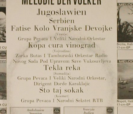 V.A.Melodie der Völker: Jugoslawien/Serbien, m-/vg+, Ariola(41 188 CU), D,  - EP - T840 - 3,00 Euro