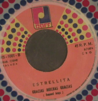 Estrellita: Gracias Muchas Gracias/Perdoname, Raff (RS-5001), Mex,vg+/m-, 1974 Typ: 7" Best.-Nr.: S7619 Preis: 2,50 Euro