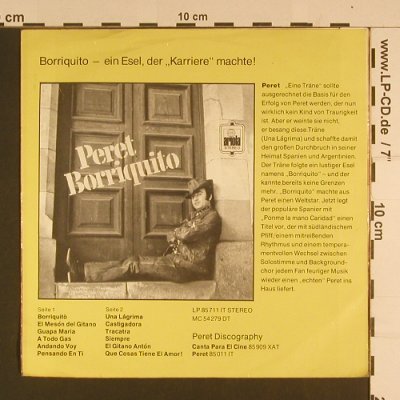 Peret: Ponme la mano Caridad, Ariola (12 551 AT), D Typ: 7" Best.-Nr.: S7691 Preis: 2,50 Euro