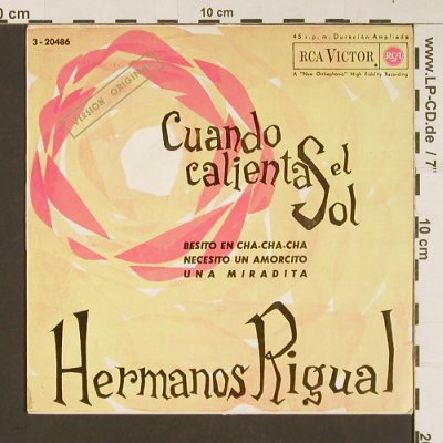 Rigual,Hermanos: Cuando Calienenta El Sol, vg+/vg+, RCA Victor (3-20486), E Typ: EP Best.-Nr.: S8839 Preis: 3,00 Euro