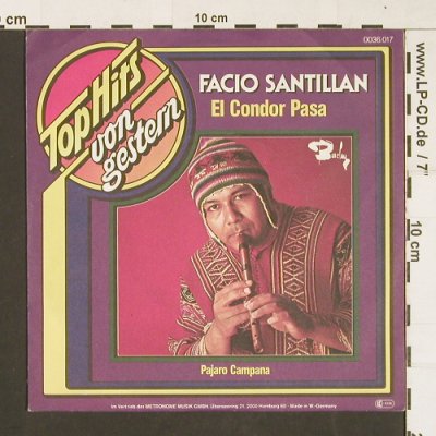 Santillan,Facio: El Condor Pasa / Pájaro Campaña, Barclay (0036.017), D, Ri, 1970 Typ: 7" Best.-Nr.: S9642 Preis: 2,00 Euro