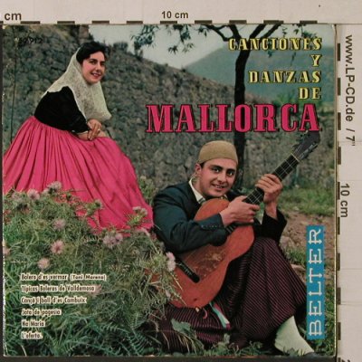 El Parado, de Valldemosa: Canciones y Danzas de Mallorca, Belter (50.612), E, Foc, 1960 Typ: EP Best.-Nr.: T1140 Preis: 4,00 Euro