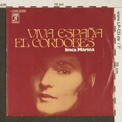Marina,Imca: Viva Espana / El Cordobes, EMI (C 006-24 620), D, 1972 Typ: 7" Best.-Nr.: T279 Preis: 2,50 Euro