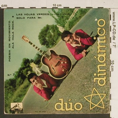 Duo Dinamico: Las Hojas Verdes, vg+/vg+,blueVinyl, La Voz de su Amo (7EPL 13.591), E Typ: EP Best.-Nr.: T434 Preis: 3,00 Euro