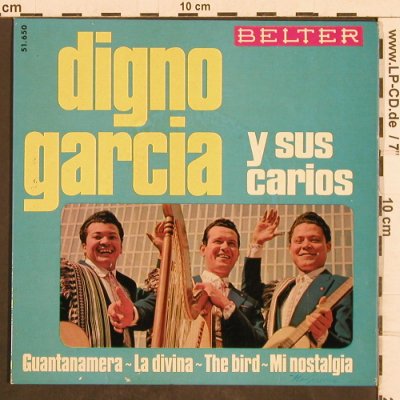Garcia,Digno y sus Carios: Guantanamera +3, vg+/m-, Belter (51.650), E Typ: EP Best.-Nr.: T4953 Preis: 3,00 Euro