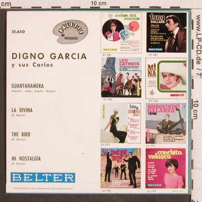 Garcia,Digno y sus Carios: Guantanamera +3, vg+/m-, Belter (51.650), E Typ: EP Best.-Nr.: T4953 Preis: 3,00 Euro