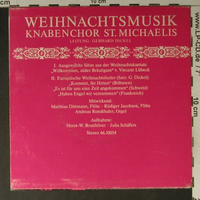 Knabenchor St.Michaelis: Weihnachtmusik, 4 Tr., Teldec (66.10054), D Typ: EP Best.-Nr.: S7509 Preis: 3,00 Euro