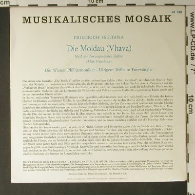 Smetana,Friedrich: Die Moldau, Electrola (E 41 130), D Typ: EP Best.-Nr.: S7512 Preis: 3,00 Euro