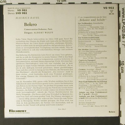 Ravel,Maurice: Bolero, mono, Decca(VD 903), D,  - EP - S7513 - 4,00 Euro