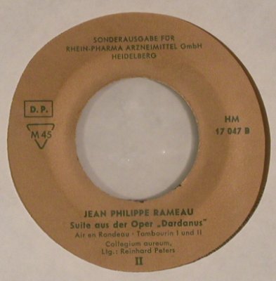 Rameau,Jean-Philippe: Suite aus der Oper Dardanus, Harmonia Mundi (HM 17 047), D Typ: 7" Best.-Nr.: S7859 Preis: 2,50 Euro