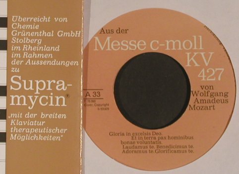 Mozart,Wolfgang Amadeus: aus d. Messe in c-moll, Foc, Teldec/Grünenthal (T 75 392), D, 33 rpm Typ: EP Best.-Nr.: S7864 Preis: 3,00 Euro