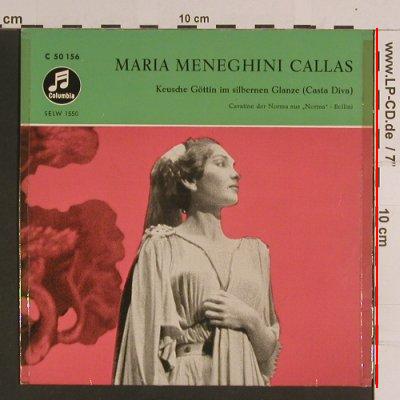 Callas,Maria Meneghini: Keusche Göttin im silberen Glanze, Columbia (C 50 156), D,m/vg- Typ: EP Best.-Nr.: S8177 Preis: 2,50 Euro