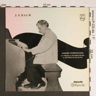 Bach,Johann Sebastian: Fuge A-Moll, bwv 543,532, vg+/vg+, Philips (409 000 AE), D, 1957 Typ: 7" Best.-Nr.: S8427 Preis: 2,50 Euro