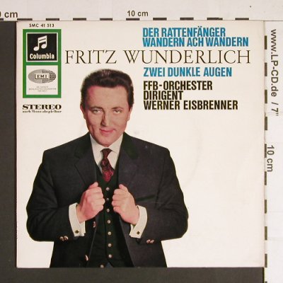 Wunderlich,Fritz: Der Rattenfänger/Zwei Dunkle Augen, Columbia (SMC 41 513), D Typ: 7" Best.-Nr.: S8512 Preis: 3,00 Euro