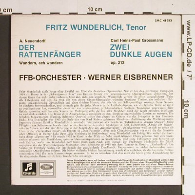 Wunderlich,Fritz: Der Rattenfänger/Zwei Dunkle Augen, Columbia (SMC 41 513), D Typ: 7" Best.-Nr.: S8512 Preis: 3,00 Euro