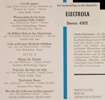 Rothenberger,Anneliese: Glanz u.Zauber d. schönsten Stimmen, Impression,8Tr.Promo (4302), D, 33rpm Typ: EP Best.-Nr.: S8596 Preis: 4,00 Euro