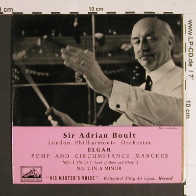 Elgar,Edward: Pomp and Circumstance Marches, His Masters Voice (7EB 6026), UK Typ: 7" Best.-Nr.: S8699 Preis: 3,00 Euro