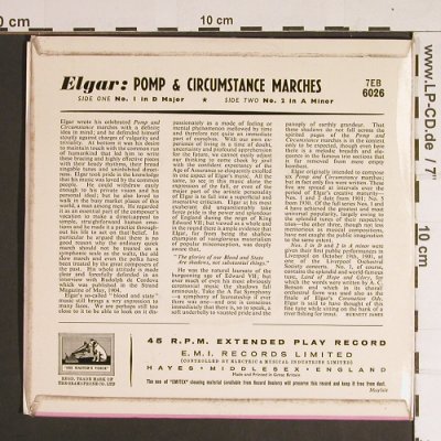 Elgar,Edward: Pomp and Circumstance Marches, His Masters Voice(7EB 6026), UK,  - 7inch - S8699 - 3,00 Euro