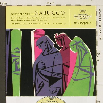 Verdi,Giuseppe: Nabucco, D.Gr.(30 125 EPL), D, Mono, 1957 - EP - S8873 - 3,00 Euro