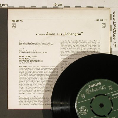 Wagner,Richard: Arien aus Lohengrin, Philips (402 069 NE), NL Typ: 7" Best.-Nr.: S8978 Preis: 3,00 Euro