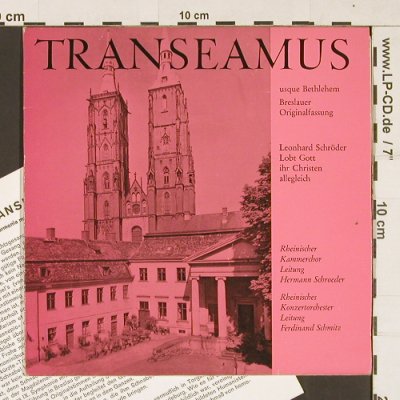 Transeamus usque Bethlehem: Leonard Schröter, vg+/m-, Harmonia, D Typ: 7" Best.-Nr.: S9297 Preis: 2,50 Euro