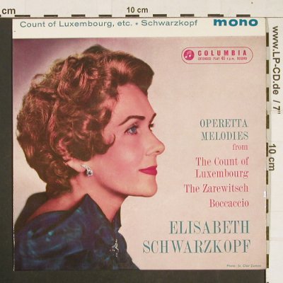 Schwarzkopf,Elisabeth: Operetta Melodies, Columbia (SEL 1652), UK, Mono Typ: EP Best.-Nr.: S9630 Preis: 4,00 Euro