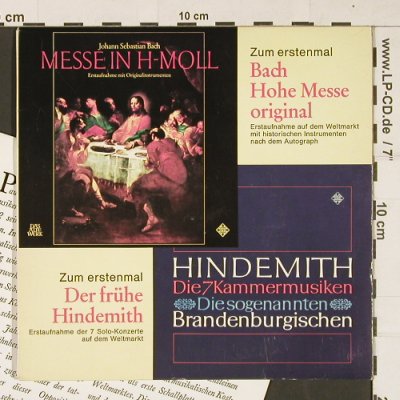 Bach,Johann Sebastian / Hindemith: Zum erstenmal, Promo EP,Ausschnitte, Telefunken(TST 76 054), D,Promo,  - EP - S9670 - 3,00 Euro