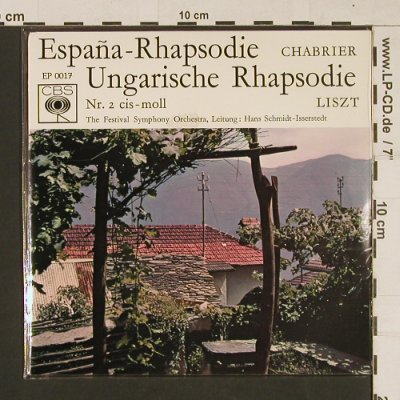 Chabrier / Liszt: Espana un Ungarische Rhapsodie, CBS (EP 0017), D Typ: 7" Best.-Nr.: S9714 Preis: 3,00 Euro