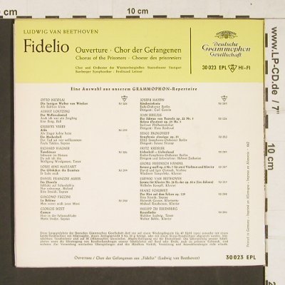 Beethoven,Ludwig van: Fidelio, D.Gr. (30 023 EPL), D, 1962 Typ: EP Best.-Nr.: S9905 Preis: 5,00 Euro