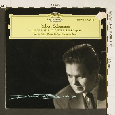Schumann,Robert: 8 Lieder aus "Dichterliebe", m-/vg+, D.Gr. (30 319 EPL), D, 1961 Typ: EP Best.-Nr.: S9987 Preis: 3,00 Euro