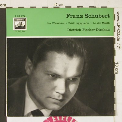 Schubert,Franz: Der Wanderer, Electrola (E 50 092), D Typ: EP Best.-Nr.: S9988 Preis: 3,00 Euro