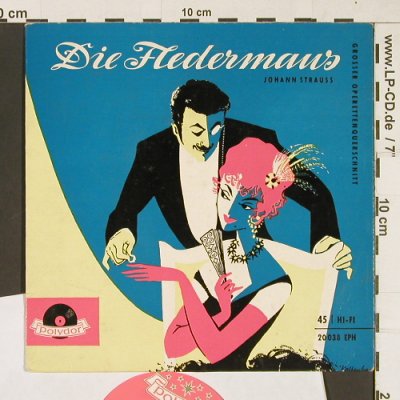 Strauß,Johann: Die Fledermaus (Querschnitt), Polydor(20 038 EPH), D, 1957 - EP - T111 - 3,00 Euro