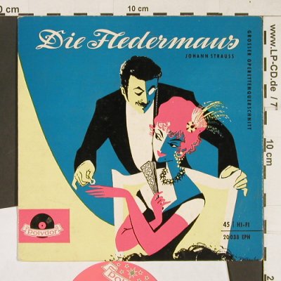 Strauß,Johann: Die Fledermaus (Querschnitt), Polydor (20 038 EPH), D, 1957 Typ: EP Best.-Nr.: T111 Preis: 3,00 Euro