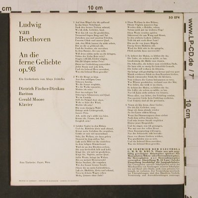 Fischer-Dieskau,Dietrich: Beethoven,An die ferne Geliebte, Electrola (E 50 074), D Typ: 7" Best.-Nr.: T1153 Preis: 3,00 Euro