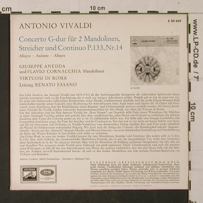 Vivaldi,Antonio: Mandolinen Konzert G-dur, Electrola(E 50 569), D,  - EP - T1161 - 4,00 Euro