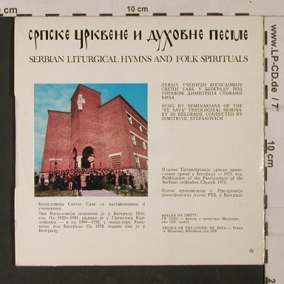 V.A.Serbian Liturgical Hymns&FolkSp: Seminarians of t.St.Sava Theologica, Serbian Orthodox Church, YU, 1973 Typ: 7" Best.-Nr.: T1166 Preis: 4,00 Euro