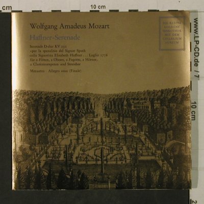 Mozart,Wolfgang Amadeus: Haffner-Serenade,d-dur KV 250, Harmonia Mundi(HM 17 115), D,  - 7inch - T2021 - 3,00 Euro