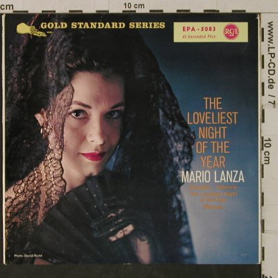Lanza,Mario: The Loveliest Night of the Year, RCA-ONLY EP Sleeve (EPA-5083), UK, 1959 Typ: Cover Best.-Nr.: T2072 Preis: 2,00 Euro