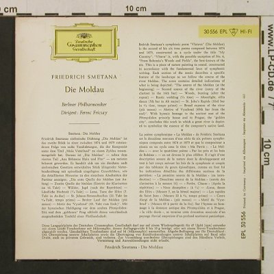 Smetana,Friedrich: Die Moldau, D.Gr. (30 556 EPL), D, 1961 Typ: EP Best.-Nr.: T2416 Preis: 4,00 Euro