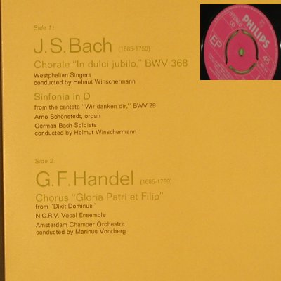 Bach,Johann Sebastian / Händel: Season's Greetings, Foc, Philips (6831 014), NL, 1971 Typ: EP Best.-Nr.: T2418 Preis: 3,00 Euro